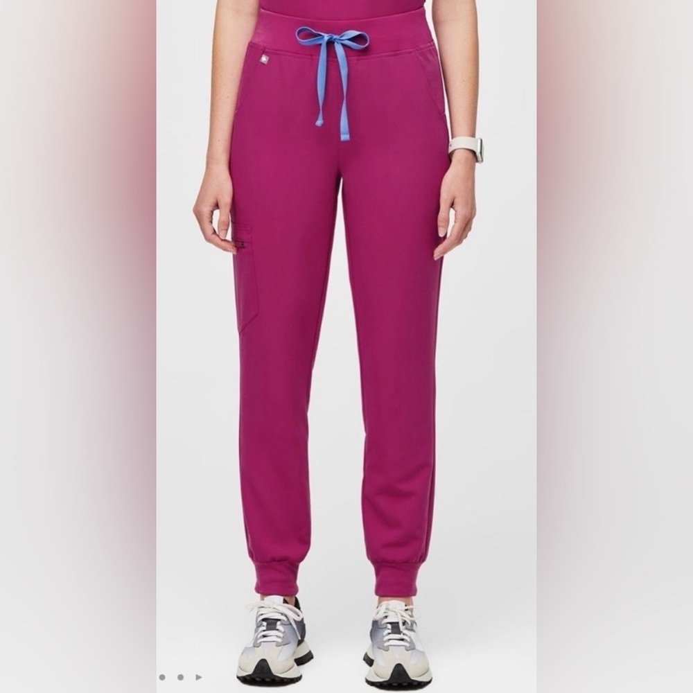 Figs Women's Raspberry Sorbet Zamora Jogger‎ Scrub Pants XXS